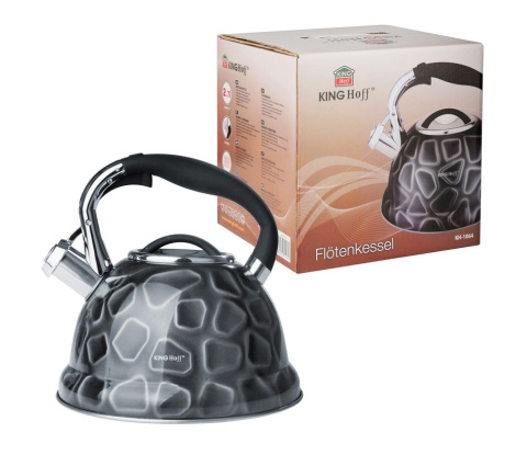 CZAJNIK STALOWY 3D EFFECT KiNGHOFF 2.7L KH-1064 CZAJNIK STALOWY 3D EFFECT KiNGHOFF 2.7L KH-1064