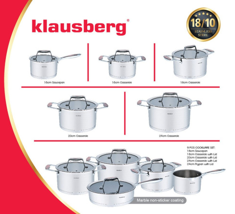GARNEK 2.4L / 18CM KLAUSBERG PREMIUM 18/10 KB-7226 GARNEK 2.4L / 18CM KLAUSBERG PREMIUM 18/10 KB-7226