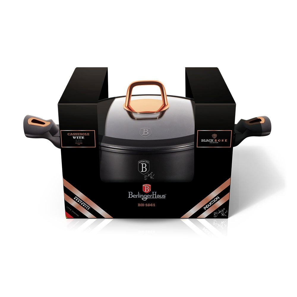 GARNEK 2.5L 20CM BERLINGER HAUS BLACK ROSE BH-1641-N GARNEK 2.5L 20CM BERLINGER HAUS BLACK ROSE BH-1641-N