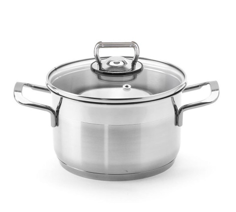 GARNEK Z POKRYWKĄ 20cm 3.0L 18/10 HASCEVHER ANETT GARNEK Z POKRYWKĄ 20cm 3.0L 18/10 HASCEVHER ANETT