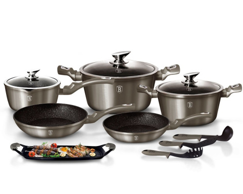 GARNKI BERLINGER HAUS METALLIC LINE CARBON 12 ELE BH-1697 GARNKI BERLINGER HAUS METALLIC LINE CARBON 12 ELE BH-1697
