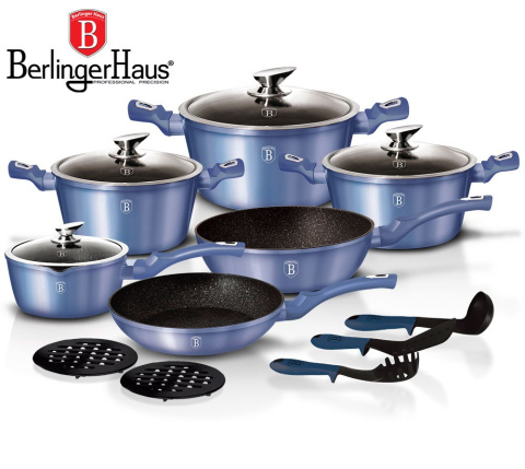 GARNKI BERLINGER HAUS METALLIC ROYAL BLUE LINE 15 ELE BH-1659-N GARNKI BERLINGER HAUS METALLIC ROYAL BLUE LINE 15 ELE BH-1659-N