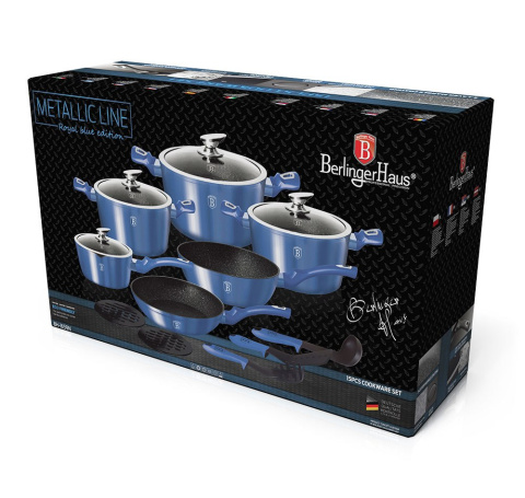 GARNKI BERLINGER HAUS METALLIC ROYAL BLUE LINE 15 ELE BH-1659-N GARNKI BERLINGER HAUS METALLIC ROYAL BLUE LINE 15 ELE BH-1659-N