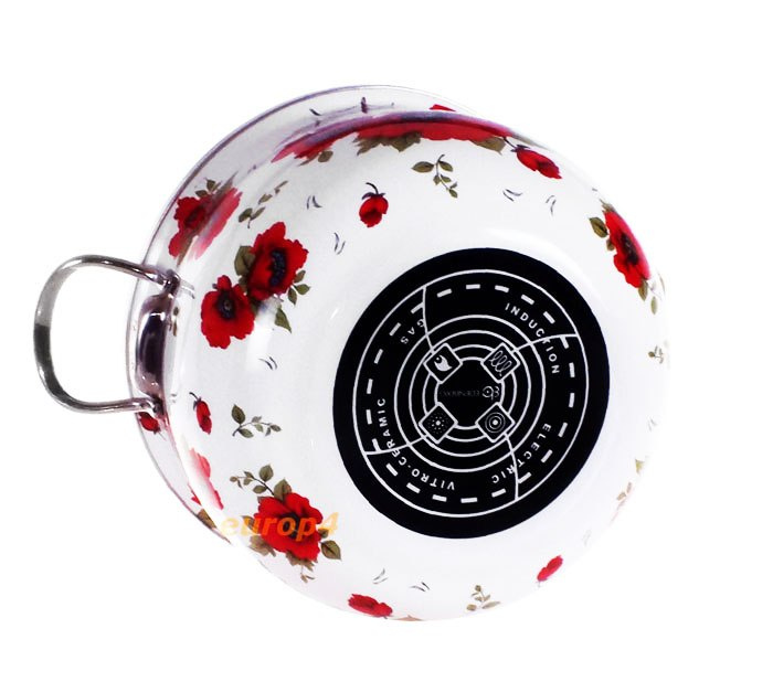 GARNKI EMALIOWANE EDENBERG POPPY 6 ELE EB-1855 GARNKI EMALIOWANE EDENBERG POPPY 6 ELE EB-1855
