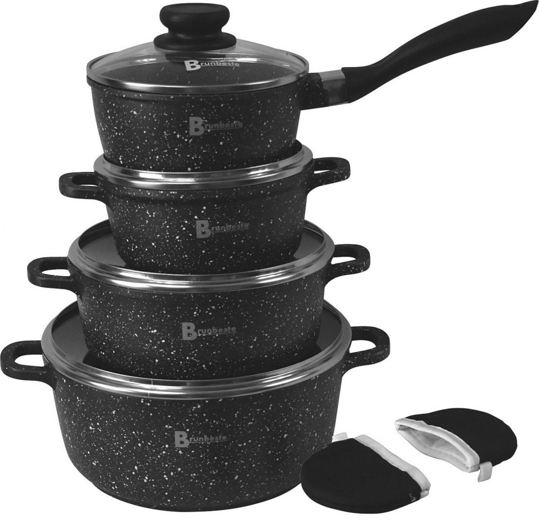 GARNKI GRANITOWE BRUNBESTE 8 ELE. BB-5516 GARNKI GRANITOWE BRUNBESTE 8 ELE. BB-5516