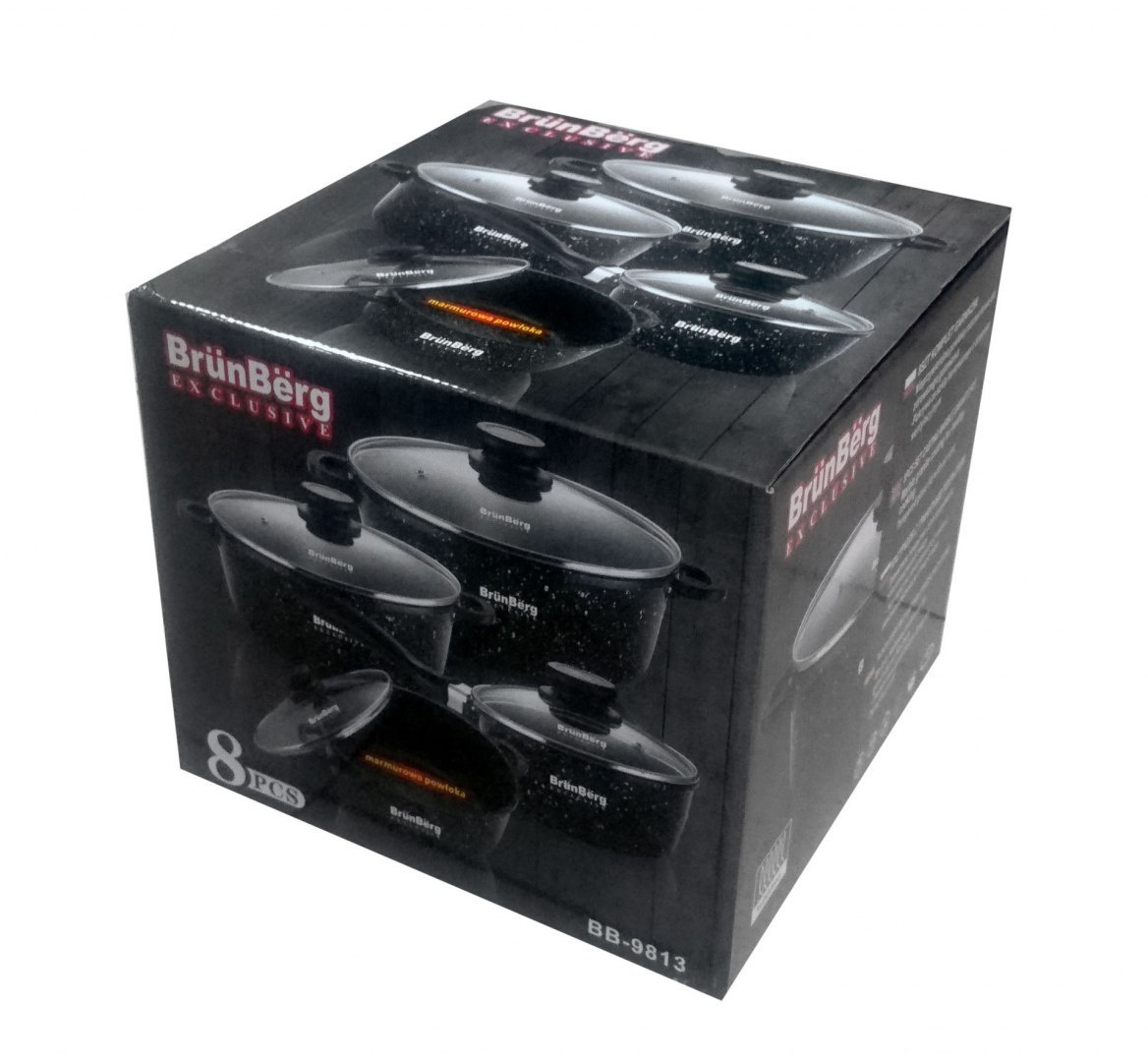 GARNKI GRANITOWE BRUNBESTE 8 ELE. BB-5516 GARNKI GRANITOWE BRUNBESTE 8 ELE. BB-5516