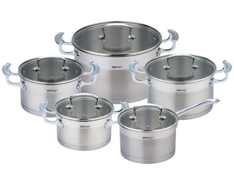 GARNKI KiNGHOFF 10 ELEMENTÓW KH-1201 GARNKI KiNGHOFF 10 ELEMENTÓW KH-1201