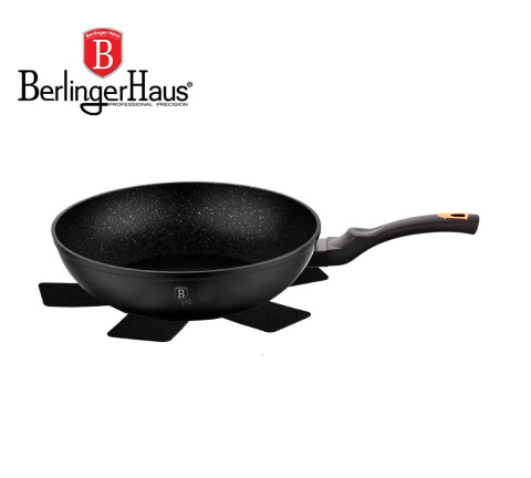 PATELNIA GRANITOWA / WOK 28CM BERLINGER HAUS BLACK ROSE BH-1638-N PATELNIA GRANITOWA / WOK 28CM BERLINGER HAUS BLACK ROSE BH-1638-N