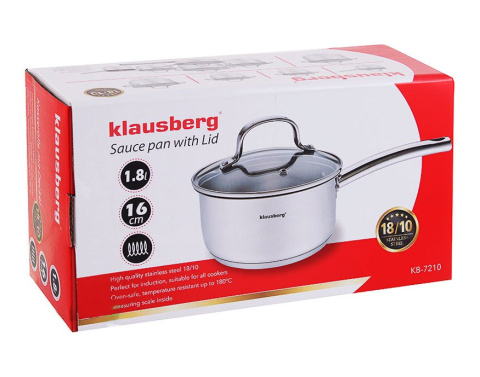 RONDEL 1.8L / 16CM KLAUSBERG PREMIUM 18/10 KB-7210 RONDEL 1.8L / 16CM KLAUSBERG PREMIUM 18/10 KB-7210