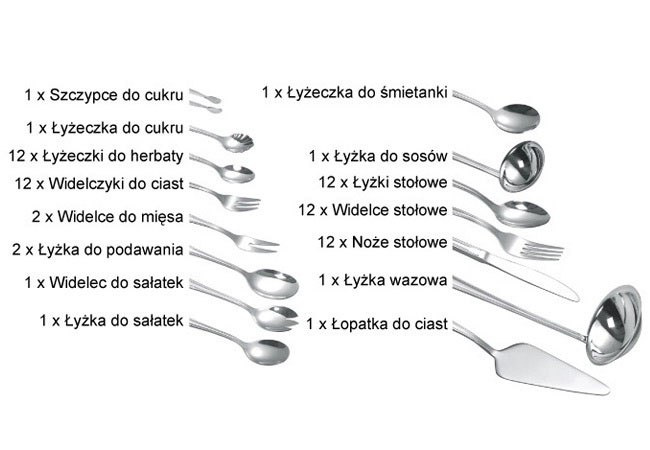 SZTUĆCE KiNGHOFF 72 ELE. POŁYSK KH-3510 SZTUĆCE KiNGHOFF 72 ELE. POŁYSK KH-3510