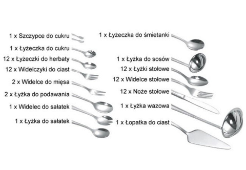 SZTUĆCE KiNGHOFF 72 ELE. POŁYSK KH-3513 SZTUĆCE KiNGHOFF 72 ELE. POŁYSK KH-3513