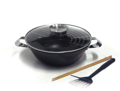 WOK ŻELIWNY 32cm + AKCESORIA PETERHOF PH-25342-32 WOK ŻELIWNY 32cm + AKCESORIA PETERHOF PH-25342-32