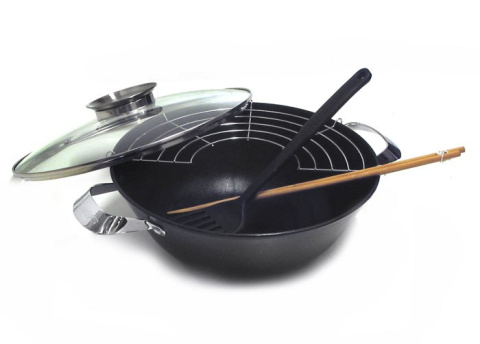 WOK ŻELIWNY 32cm + AKCESORIA PETERHOF PH-25342-32 WOK ŻELIWNY 32cm + AKCESORIA PETERHOF PH-25342-32