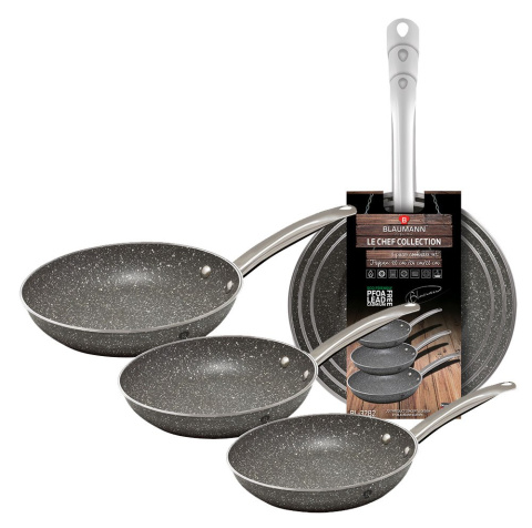 ZESTAW 3 PATELNI BLAUMANN Le Chef Line BL-3282 ZESTAW 3 PATELNI BLAUMANN Le Chef Line BL-3282
