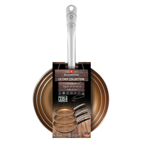 ZESTAW 3 PATELNI BLAUMANN Le Chef Line BL-3283 ZESTAW 3 PATELNI BLAUMANN Le Chef Line BL-3283