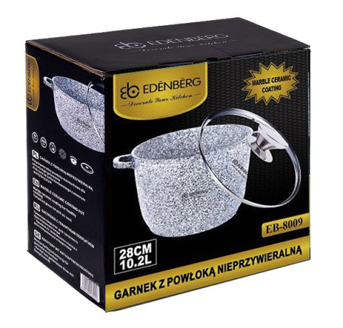 GARNEK MARMUROWY 10L / 28cm EDENBERG EB-8009 GARNEK MARMUROWY 10L / 28cm EDENBERG EB-8009