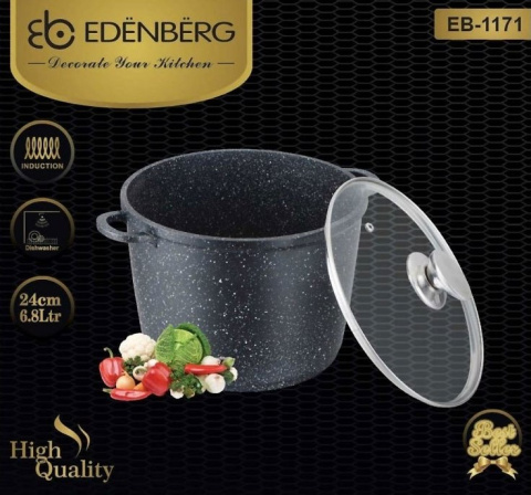 GARNEK MARMUROWY 6.8L / 24cm EDENBERG EB-1171 GARNEK MARMUROWY 6.8L / 24cm EDENBERG EB-1171