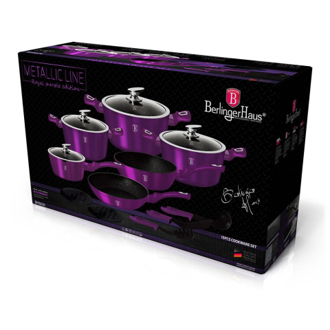 GARNKI BERLINGER HAUS METALLIC ROYAL PURPLE LINE 15 ELE BH-1662-N GARNKI BERLINGER HAUS METALLIC ROYAL PURPLE LINE 15 ELE BH-1662-N