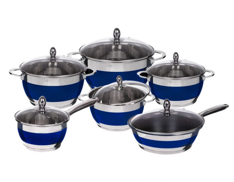 GARNKI EDEL HOFF ELEGANCE BLUE 12 ELE. EH-9081 GARNKI EDEL HOFF ELEGANCE BLUE 12 ELE. EH-9081