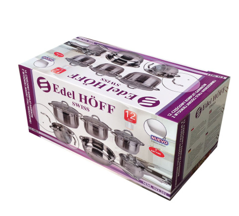 GARNKI EDEL HOFF JUMBO SILVER 12 ELE EH-9013 GARNKI EDEL HOFF JUMBO SILVER 12 ELE EH-9013