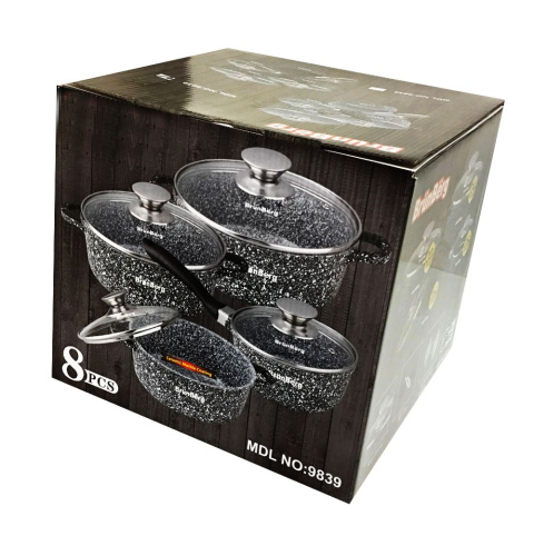 GARNKI GRANITOWE BRUNBESTE 8 ELE BB-9839 GARNKI GRANITOWE BRUNBESTE 8 ELE BB-9839