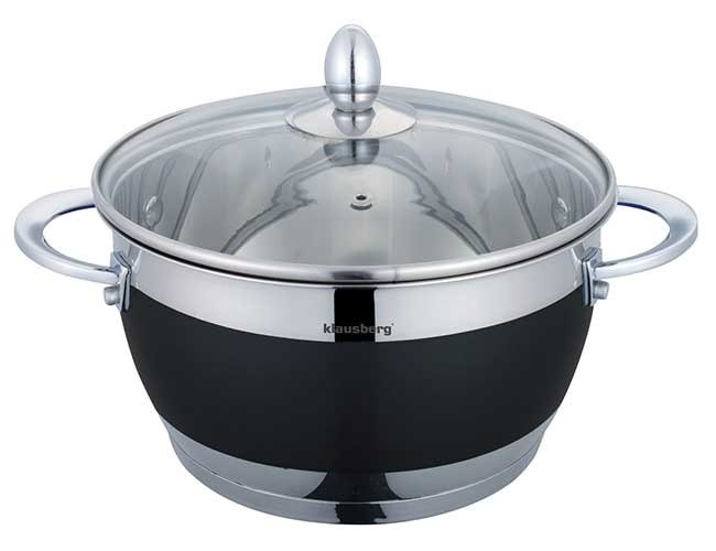 GARNKI KLAUSBERG ELEGANCE BLACK 10 ELE. KB-7276-BK GARNKI KLAUSBERG ELEGANCE BLACK 10 ELE. KB-7276-BK