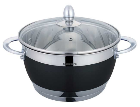 GARNKI KLAUSBERG ELEGANCE BLACK 10 ELE. KB-7276-BK GARNKI KLAUSBERG ELEGANCE BLACK 10 ELE. KB-7276-BK