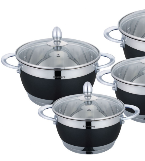 GARNKI KLAUSBERG ELEGANCE BLACK 10 ELE. KB-7276-BK GARNKI KLAUSBERG ELEGANCE BLACK 10 ELE. KB-7276-BK