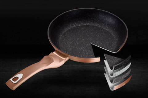 PATELNIA GRANITOWA 28CM BERLINGER HAUS METALLIC ROSE GOLD LINE BH-1510-N PATELNIA GRANITOWA 28CM BERLINGER HAUS METALLIC ROSE GOLD LINE BH-1510-N