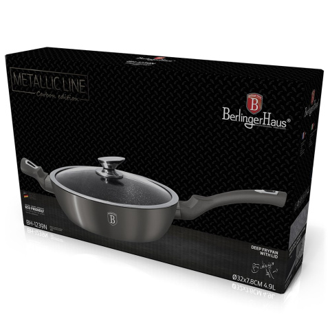 PATELNIA GRANITOWA 32CM BERLINGER HAUS METALLIC LINE CARBON BH-1239-N PATELNIA GRANITOWA 32CM BERLINGER HAUS METALLIC LINE CARBON BH-1239-N