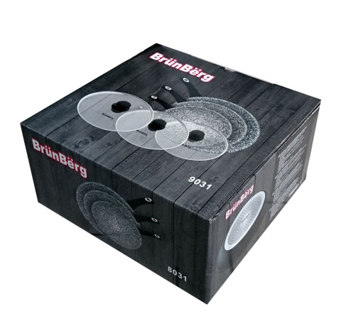 ZESTAW 3 PATELNI CERAMICZNYCH 20/24/28CM BRUNBERG BB-9031 ZESTAW 3 PATELNI CERAMICZNYCH 20/24/28CM BRUNBERG BB-9031