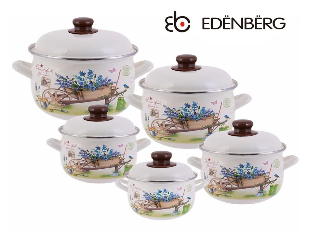 ZESTAW GARNKÓW EMALIOWANYCH 10 ELE. EDENBERG EB-1876 ZESTAW GARNKÓW EMALIOWANYCH 10 ELE. EDENBERG EB-1876