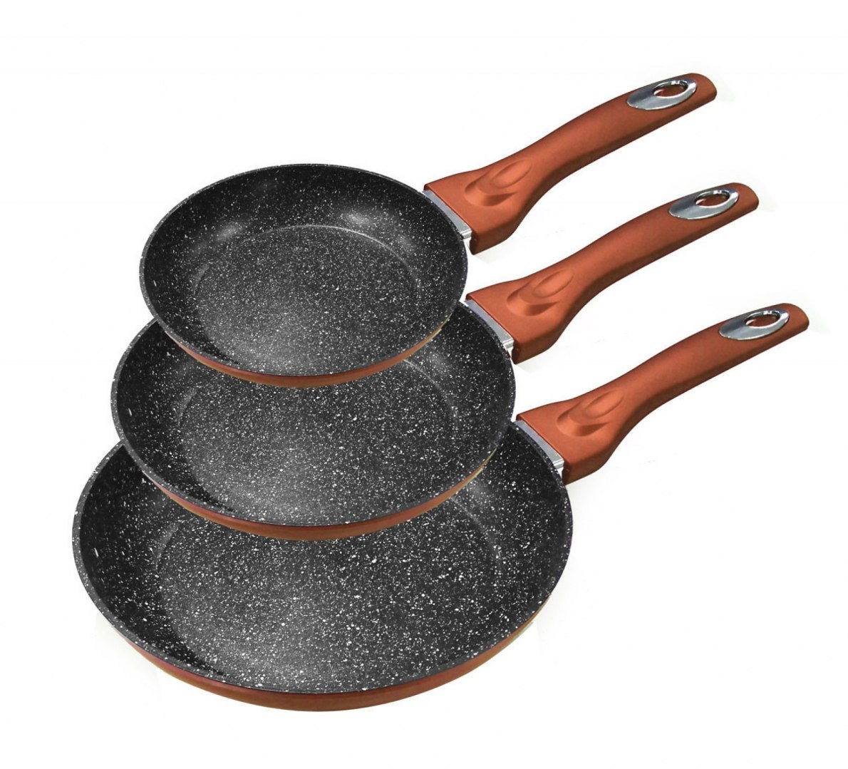 ZESTAW 3 PATELNI GRANITOWYCH 20/24/28CM EDENBERG COPPER EB-1728 ZESTAW 3 PATELNI GRANITOWYCH 20/24/28CM EDENBERG COPPER EB-1728