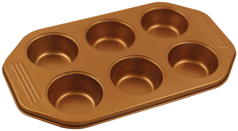 FORMA DO PIECZENIA MUFFINY x6 NON-STICK KLAUSBERG COPPER | KB-7375