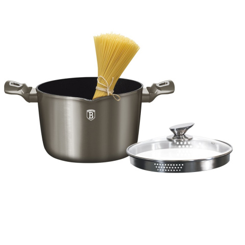 GARNEK DO MAKARONU 5.5L BERLINGER HAUS METALLIC CARBON LINE BH-1532-N GARNEK DO MAKARONU 5.5L BERLINGER HAUS METALLIC CARBON LINE BH-1532-N