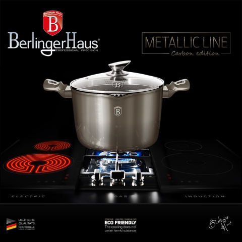 GARNEK DO MAKARONU 5.5L BERLINGER HAUS METALLIC CARBON LINE BH-1532-N GARNEK DO MAKARONU 5.5L BERLINGER HAUS METALLIC CARBON LINE BH-1532-N