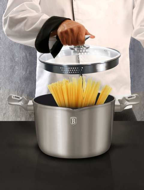 GARNEK DO MAKARONU 5.5L BERLINGER HAUS METALLIC CARBON LINE BH-1532-N GARNEK DO MAKARONU 5.5L BERLINGER HAUS METALLIC CARBON LINE BH-1532-N