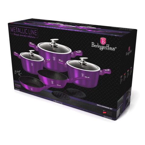GARNKI BERLINGER HAUS 10 ELE METALLIC ROYAL PURPLE BH-1661-N GARNKI BERLINGER HAUS 10 ELE METALLIC ROYAL PURPLE BH-1661-N