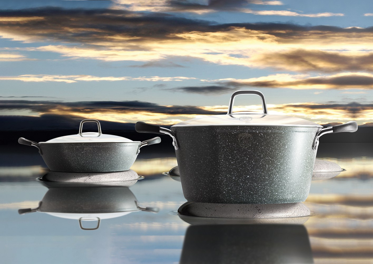 GARNKI BERLINGER HAUS GRAY STONE TOUCH 15 ELE BH-1173-N GARNKI BERLINGER HAUS GRAY STONE TOUCH 15 ELE BH-1173-N