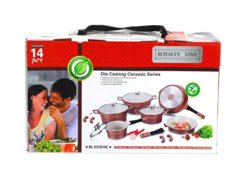 GARNKI CERAMICZNE 14 ELE. ROYALTY LINE RL-ES1014C-BG GARNKI CERAMICZNE 14 ELE. ROYALTY LINE RL-ES1014C-BG