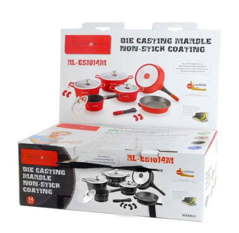 GARNKI MARMUROWE 14 ELE. ROYALTY LINE RL-ES1014M-BK GARNKI MARMUROWE 14 ELE. ROYALTY LINE RL-ES1014M-BK