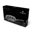 PATELNIA GRANITOWA GRILL 28CM BERLINGER HAUS METALLIC LINE CARBON BH-1614-N
