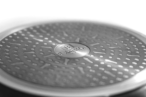 PATELNIA GRANITOWA GRILL 28CM BERLINGER HAUS METALLIC LINE CARBON BH-1614-N PATELNIA GRANITOWA GRILL 28CM BERLINGER HAUS METALLIC LINE CARBON BH-1614-N