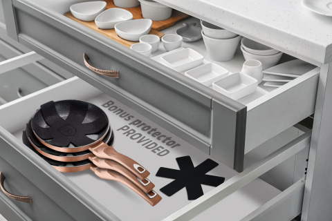 ZESTAW 3 PATELNI GRANITOWYCH BERLINGER HAUS METALLIC LINE ROSE GOLD BH-1280-N ZESTAW 3 PATELNI GRANITOWYCH BERLINGER HAUS METALLIC LINE ROSE GOLD BH-1280-N