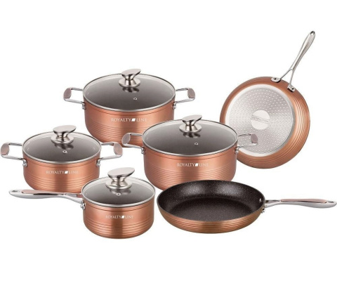 ZESTAW GARNKÓW 10 ELE. ROYALTY LINE RL-FM10C-CP COPPER ZESTAW GARNKÓW 10 ELE. ROYALTY LINE RL-FM10C-CP COPPER