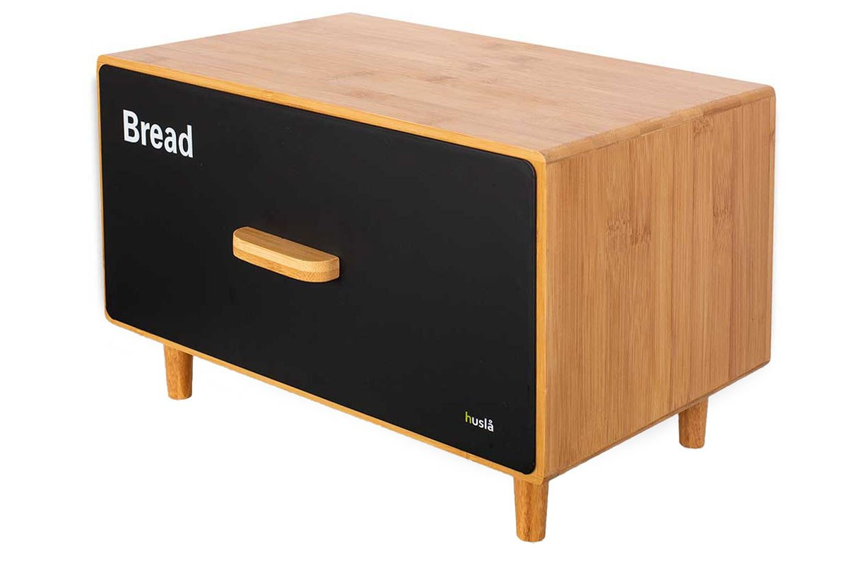 CHLEBAK BAMBUSOWY Z SZUFLADĄ HUSLA SCANDIC BLACK 73934 CHLEBAK BAMBUSOWY Z SZUFLADĄ HUSLA SCANDIC BLACK 73934