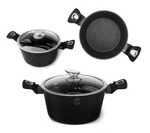 GARNKI BERLINGER HAUS 10 ELE METALLIC BLACK ROYAL BH-1663 GARNKI BERLINGER HAUS 10 ELE METALLIC BLACK ROYAL BH-1663