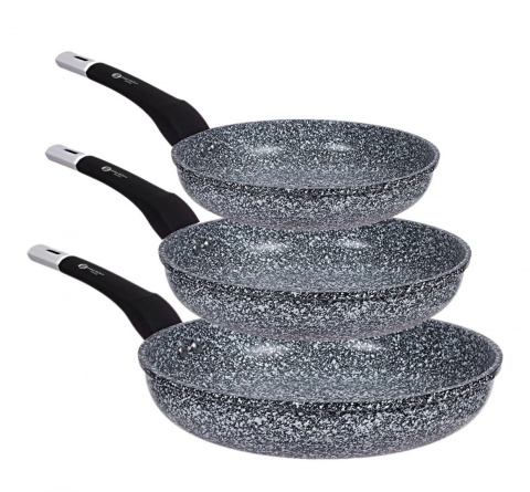 ZESTAW 3 PATELNI MARMUROWO-CERAMICZNYCH EDEL HOFF EH-6137 ZESTAW 3 PATELNI MARMUROWO-CERAMICZNYCH EDEL HOFF EH-6137