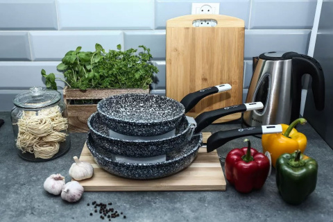 ZESTAW 3 PATELNI MARMUROWO-CERAMICZNYCH EDEL HOFF EH-6137 ZESTAW 3 PATELNI MARMUROWO-CERAMICZNYCH EDEL HOFF EH-6137