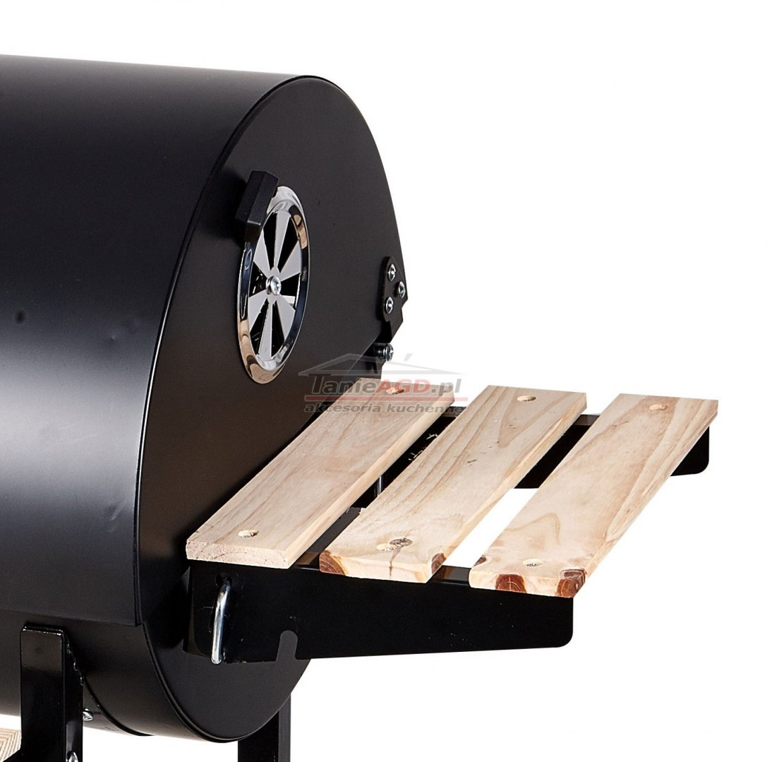 GRILL OGRODOWY "BECZKA" 71 x 35cm z POKRYWĄ POPIELNIKIEM I TERMOMETREM G30A GRILL OGRODOWY "BECZKA" 71 x 35cm z POKRYWĄ POPIELNIKIEM I TERMOMETREM G30A